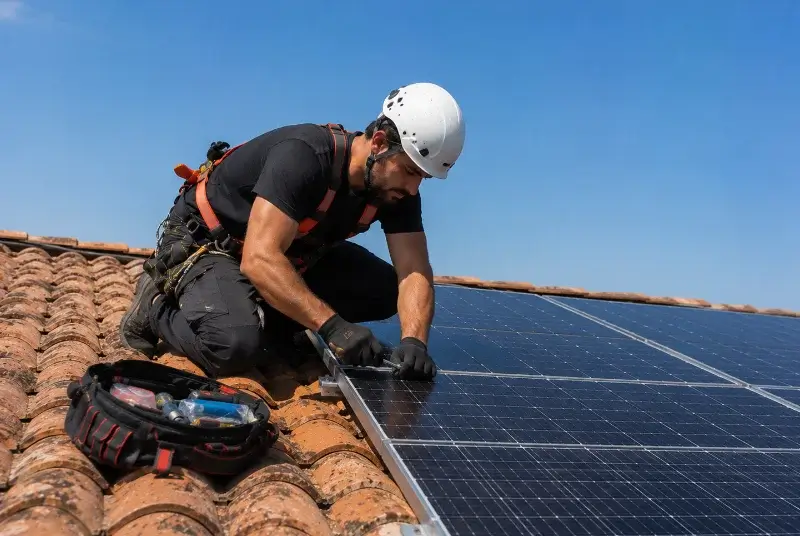 Maintenance et monitoring de panneaux solaires à Cavignac