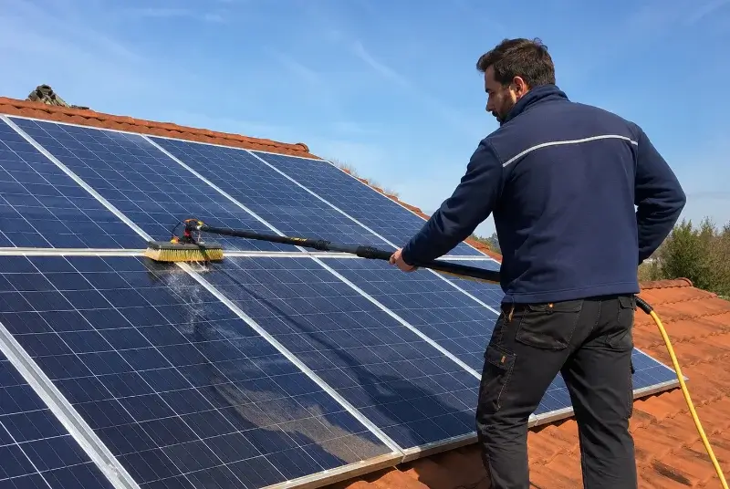 Nettoyage et entretien de panneaux solaires à Cavignac